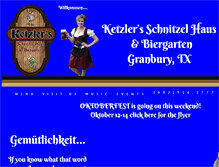 Tablet Screenshot of ketzlersschnitzelhaus.com